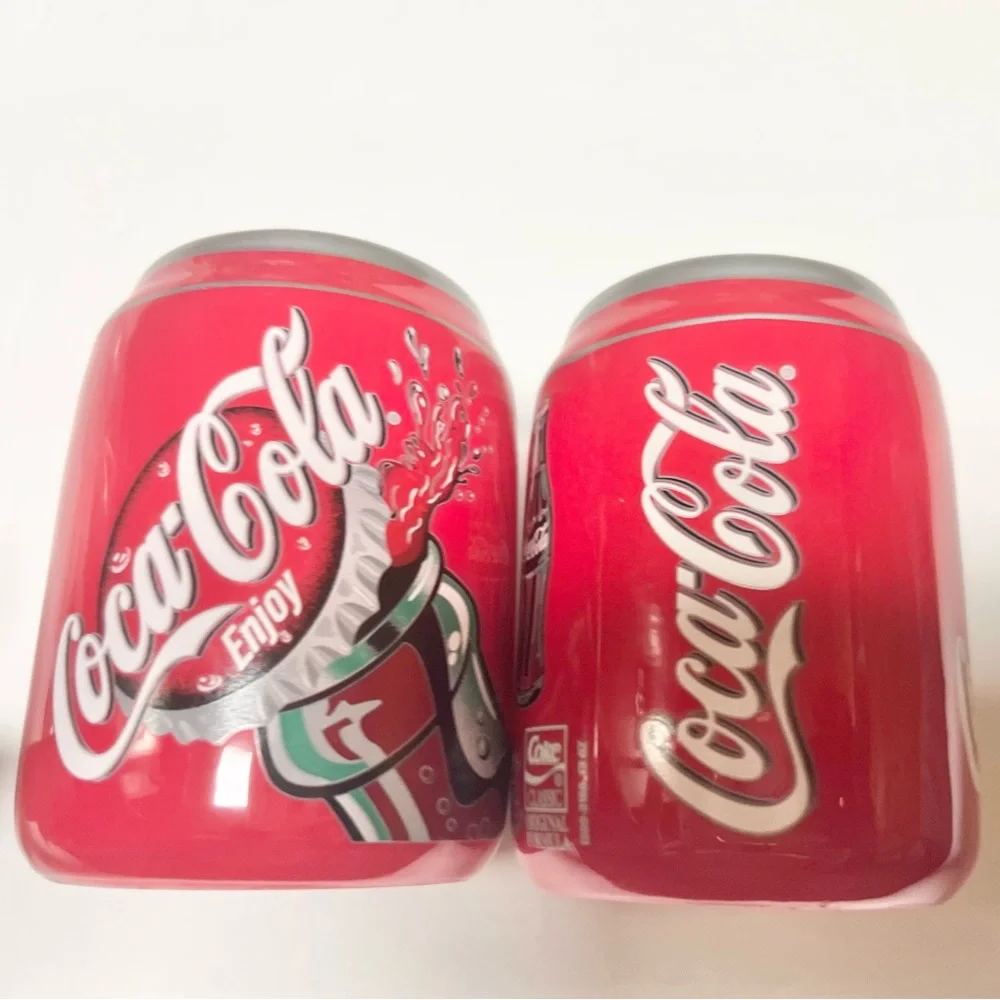 Vintage Coca-cola salt and pepper shaker cans